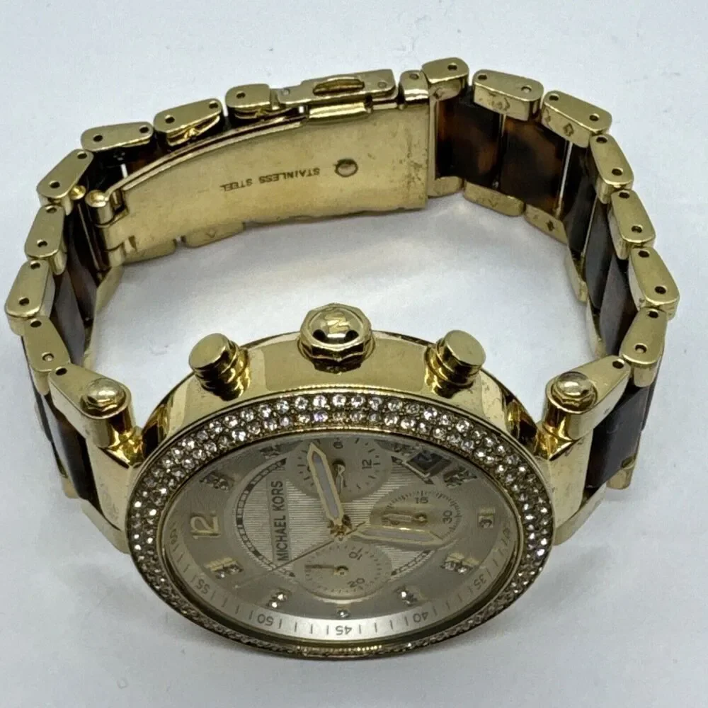 Michael Kors Parker MK5688 Women Two-Tone Analog Dial Quartz Wrist Watch JNA616